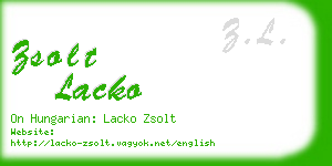 zsolt lacko business card